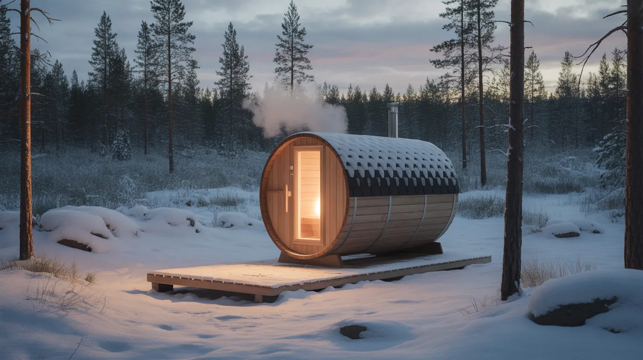 Platsbygga sauna utomhus